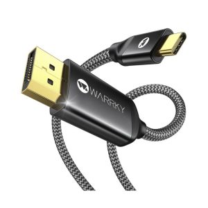 Warrky CD11 8K 60HZ USB-C to DisplayPort Cable 1.8m - Dark Gray