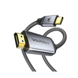 Warrky CH15 4K 60HZ USB-C to HDMI Cable 3m - Silver Gray
