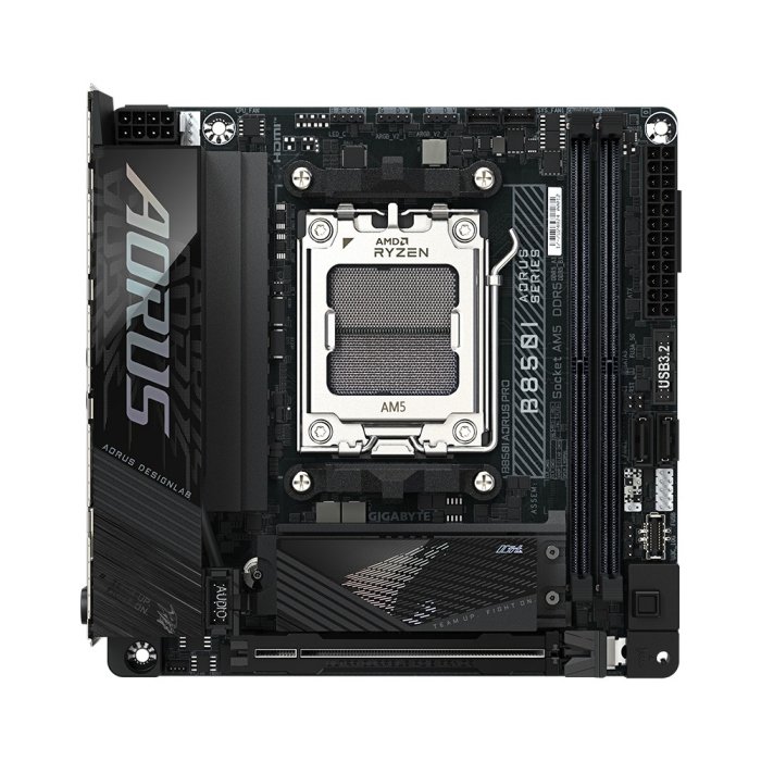 GigaByte B850I Aorus Pro Wifi7 AMD Ryzen PCIe 5.0 DDR5 Gaming Motherboard - Image 3