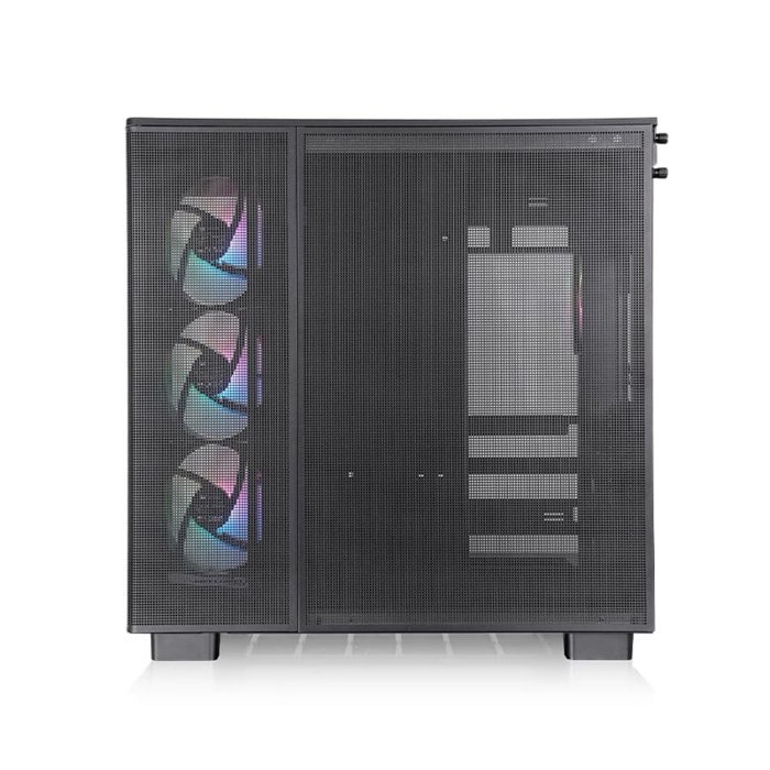 Thermaltake View 380 XL TG Mid Tower Two Panel Front & Left Side Tempered Glass Case with 4 ARGB Fans - Black - Image 2