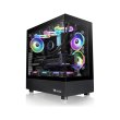 Thermaltake View 270TG Mid Tower Two Panel Front & Left Side Tempered Glass Case with 3 ARGB Fans - Black - Image 4