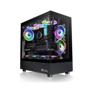 Thermaltake View 270TG Mid Tower Two Panel Front & Left Side Tempered Glass Case with 3 ARGB Fans - Black