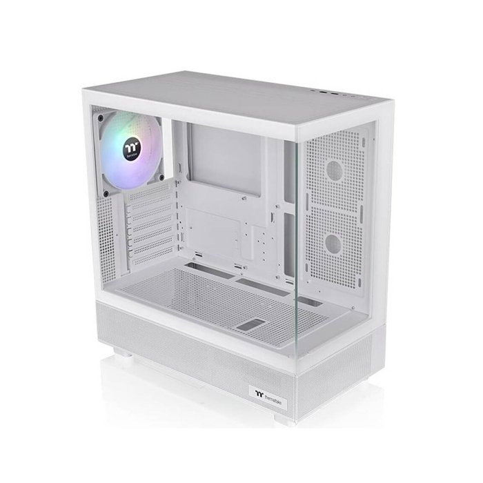 Thermaltake View 270 TG ARGB M-ATX PC Case, Tempered Glass Front and Left Panels, Supports up to 360mm Radiator, 1* CT140 ARGB Preinstalled Fan, USB Type-C x 1, USB 3.0 x 2, Snow | CA-1Y7-00M6WN-03 - Image 3