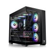 Thermaltake View 380TG Mid Tower Two Panel Front & Left Side Tempered Glass Case with 4 ARGB Fans - Black - Image 4