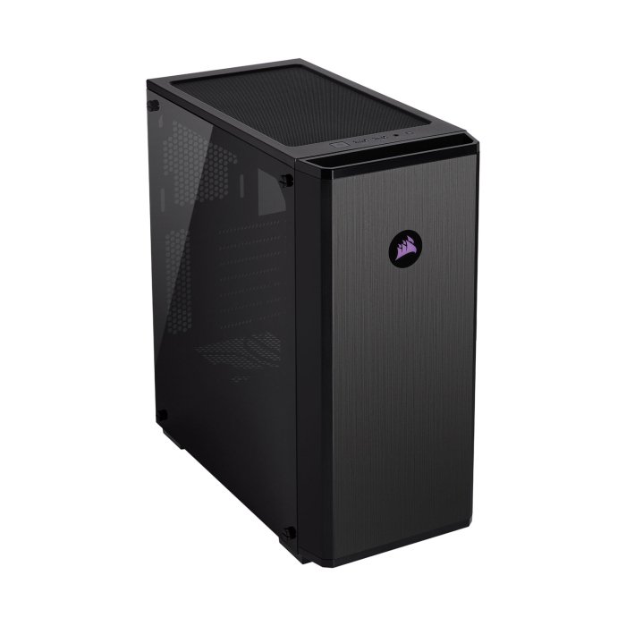 Corsair Carbide Series 175R RGB Mid Tower Steel Plastic Tempered Glass Panel Case with 1 Fan - Black - Image 3