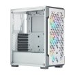 Corsair iCUE 220T RGB Mid-Tower Steel Plastic Side Tempered Glass Panel Case With 3 RGB Fans - White - Image 4