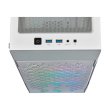 Corsair iCUE 220T RGB Mid-Tower Steel Plastic Side Tempered Glass Panel Case With 3 RGB Fans - White - Image 8