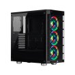 Corsair iCUE 465X RGB Mid-Tower Tempered Glass Side & Front Panel Smart Case with 3 RGB Fans - Black - Image 11