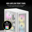 Corsair 4000D Airflow Mid Tower Steel Plastic Side Tempered Glass Panel Case with 3 RGB Fan - White - Image 6