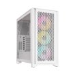 Corsair 4000D Airflow Mid Tower Steel Plastic Side Tempered Glass Panel Case with 3 RGB Fan - White - Image 4