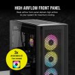 Corsair iCUE 5000D Airflow Mid Tower Steel Plastic Side Tempered Glass Panel Case with 3 RGB Fan - Black - Image 6