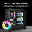 Corsair iCUE 5000D Airflow Mid Tower Steel Plastic Side Tempered Glass Panel Case with 3 RGB Fan - Black - Image 7