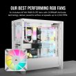 Corsair iCUE 5000D Airflow Mid Tower Steel Plastic Side Tempered Glass Panel Case with 3 RGB Fan - White - Image 7