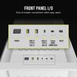 Corsair iCUE 5000D Airflow Mid Tower Steel Plastic Side Tempered Glass Panel Case with 3 RGB Fan - White - Image 8