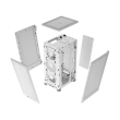 Corsair 2000D AIRFLOW Mini-ITX PC Case, Optimal Airflow Design, Mesh on All Sides, Up to 360mm Radiator - White - Image 8