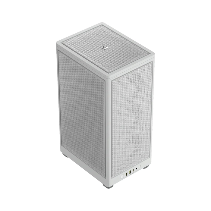 Corsair 2000D AIRFLOW Mini-ITX PC Case, Optimal Airflow Design, Mesh on All Sides, Up to 360mm Radiator - White - Image 3
