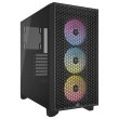 Corsair 3000D RGB Airflow Mid-Tower Side Tempered Glass Panel PC Case With 3 RGB Fans - Black - Image 4