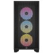 Corsair 3000D RGB Airflow Mid-Tower Side Tempered Glass Panel PC Case With 3 RGB Fans - Black - Image 6