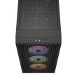 Corsair 3000D RGB Airflow Mid-Tower Side Tempered Glass Panel PC Case With 3 RGB Fans - Black - Image 5