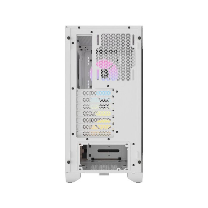 Corsair 3000D RGB Airflow Mid-Tower Side Tempered Glass Panel PC Case With 3 RGB Fans - White - Image 2