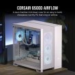 CORSAIR 6500D Airflow Tempered Case - White - Image 5