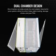 CORSAIR 6500D Airflow Tempered Case - White - Image 8