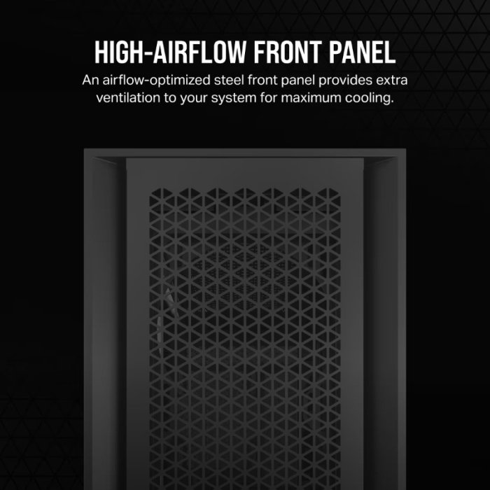 CORSAIR 5000D CORE AIRFLOW Mid Tower ATX Case - Black - Image 2