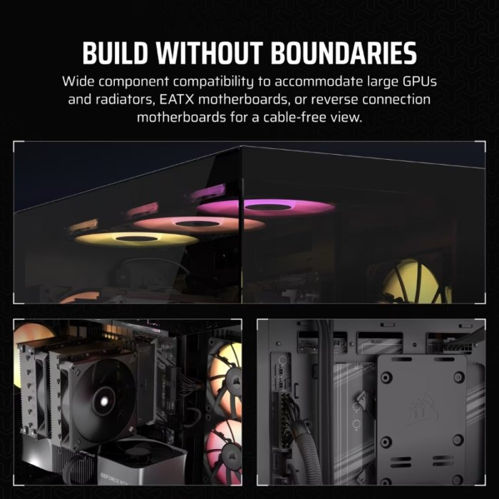 CORSAIR 3500X Mid Tower Case - Black - Image 2