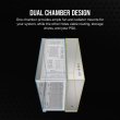 CORSAIR 6500X Mid Tower Case - White/Satin Gray Aluminum - Image 7