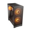 Cougar AIRFACE 180 Series Mid Tower Left Side Tempered Glass Panel Case With 3 ARGB Fans - Black - Image 6