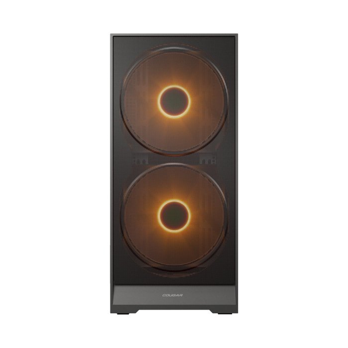 Cougar AIRFACE 180 Series Mid Tower Left Side Tempered Glass Panel Case With 3 ARGB Fans - Black - Image 3