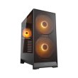 Cougar AIRFACE 180 Series Mid Tower Left Side Tempered Glass Panel Case With 3 ARGB Fans - Black - Image 4