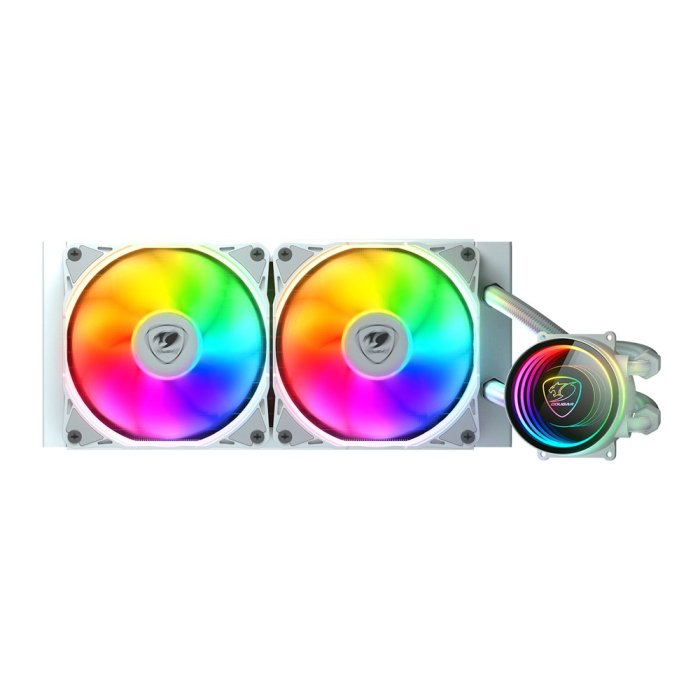 Cougar Poseidon Elite ARGB 240 AIO Liquid Cooler - White - Image 3
