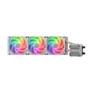 Cougar Poseidon Ultra ARGB 360MM All-In-One CPU Liquid Cooler with Improved Cooling and Quiet Performance - White
