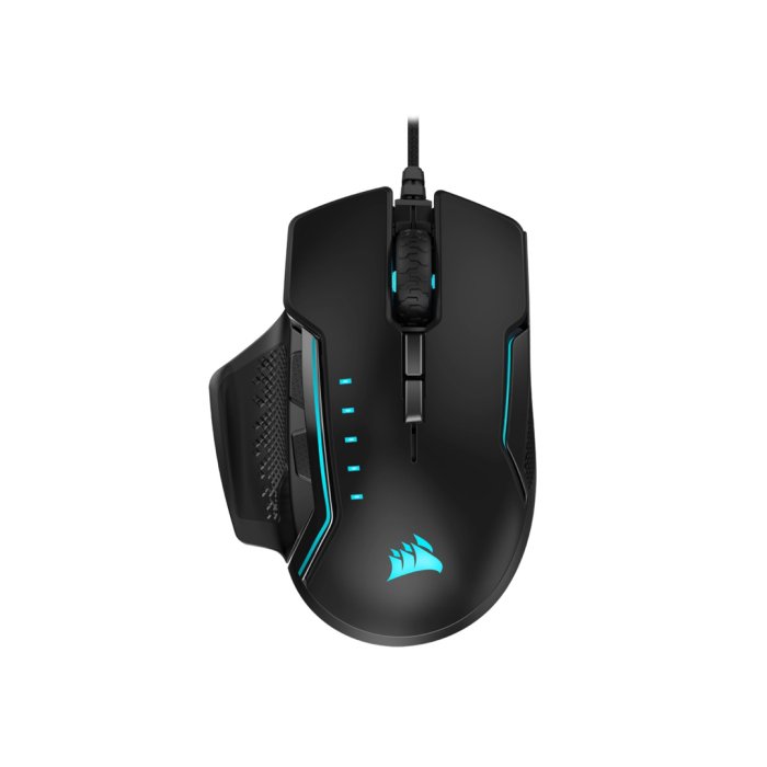 Corsair Glaive RGB Pro Comfort FPS/MOBA 18000 DPI Wired Gaming Mouse with Interchangeable Grips - Image 3