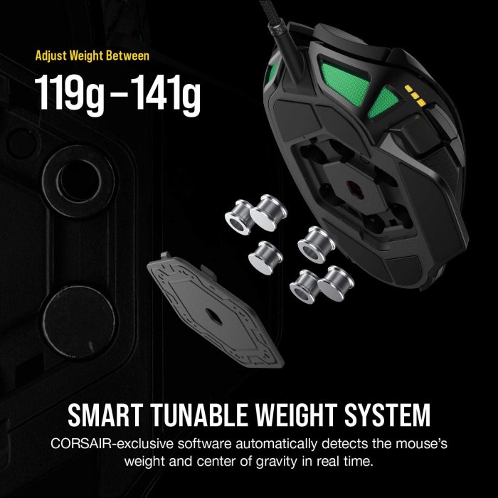 Corsair Nightsword RGB Tunable FPS/MOBA Wired Gaming Mouse - Image 2