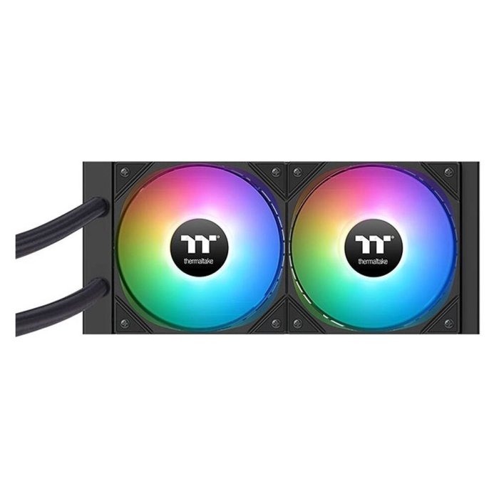 Thermaltake LA240-S ARGB Sync AIO Liquid CPU Cooler, 2.4" Segment LCD Display, 240mm Radiator - Black - Image 2