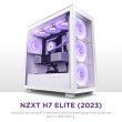 NZXT H7 Elite Premium ATX Mid Tower Two Panel Front & Left Side Tempered Glass Case with 4 RGB Fans - White - Image 8