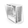 NZXT H7 Elite Premium ATX Mid Tower Two Panel Front & Left Side Tempered Glass Case with 4 RGB Fans - White - Image 5