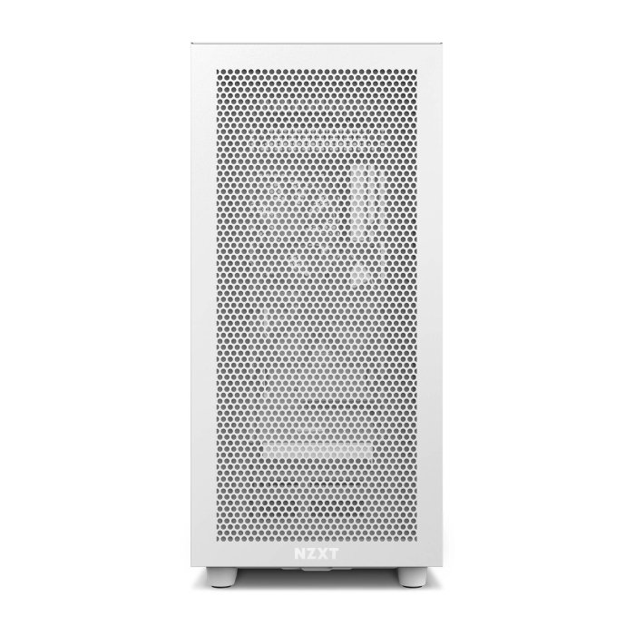 NZXT H7 Flow ATX Mid Tower SGCC Steel Tempered Glass Side Panel Case with 4 Fans - White - Image 3