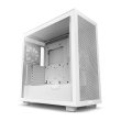 NZXT H7 Flow ATX Mid Tower SGCC Steel Tempered Glass Side Panel Case with 4 Fans - White - Image 4