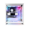 NZXT H7 Flow RGB (2024) ATX Mid Tower Left Side Tempered Glass Case with 3 RGB Fans - White - Image 11