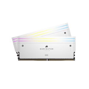Corsair Dominator Titanium RGB DDR5 - 64GB (2x32GB) 6400MT/s CL32 Memory Kit - White