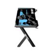 Gameon Call Of Duty Hawksbill Series RGB Flowing Light Gaming Desk Material Carbon Fiber With MousePad Headphone Hook & Cup Holder - Black/B - Image 8