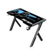 Gameon Call Of Duty Hawksbill Series RGB Flowing Light Gaming Desk Material Carbon Fiber With MousePad Headphone Hook & Cup Holder - Black/B - Image 6
