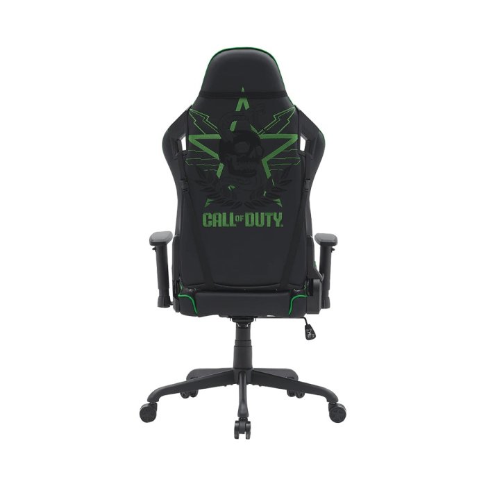 GameOn Call Of Duty Skull Snake Edition PVC+PU Material, Adjustable 4D Armrest, 90-180 Degree Angle Adjuster - Green/Black - Image 2