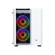 Corsair 280X Crystal Series RGB Tempered Glass Micro ATX Case - White - Image 5