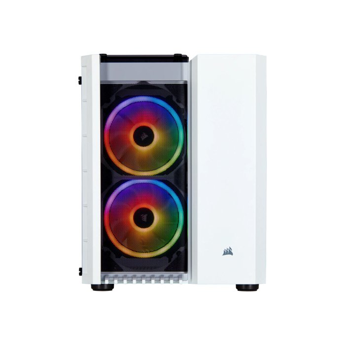 Corsair 280X Crystal Series RGB Tempered Glass Micro ATX Case - White - Image 3