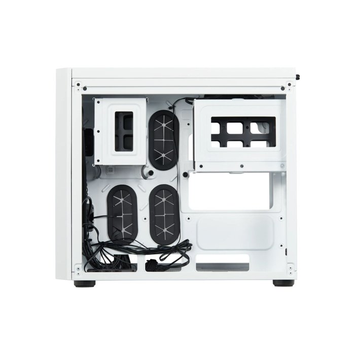 Corsair 280X Crystal Series RGB Tempered Glass Micro ATX Case - White - Image 2