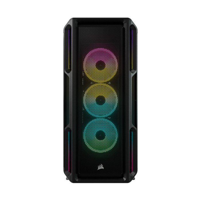 Corsair iCUE 5000T RGB Tempered Glass With 3 RGB & 1 Rear Fans Full-Tower ATX PC Case - Black - Image 3